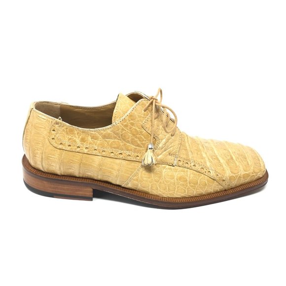 NEW David Eden Oxfords Shoe Size 9 Beige Crocodile main image 8